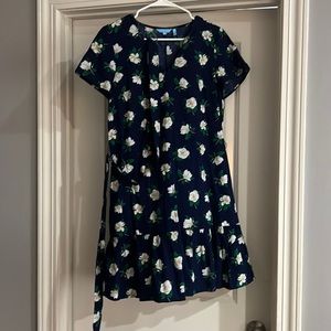 Magnolia Draper James ruffle hem tie waist dress